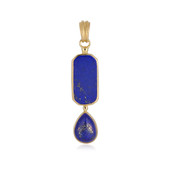 Zilveren hanger met een lapis lazuli