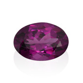 Edelsteen met een magenta granaat 0,884 ct