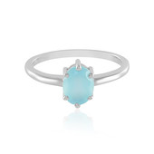 Zilveren ring met een Aqua Chalcedoon