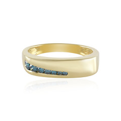 Zilveren ring met een I2 Blauwe Diamant