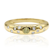 Gouden ring met een gele VS1 diamant (Annette)