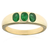 Gouden ring met Braziliaanse smaragden (CUSTODANA)