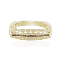 Gouden ring met I2 Champagne Diamanten (Ornaments by de Melo)