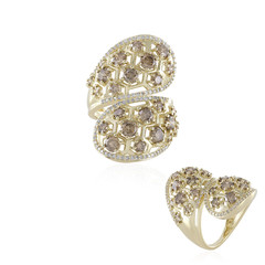 Gouden ring met I2 Champagne Diamanten (de Melo)