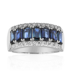 Gouden ring met Blauwe Ceylon saffieren (CIRARI)