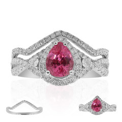 Gouden ring met een Roze Burmese Spinel (CIRARI)