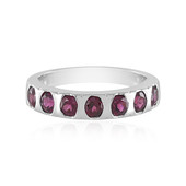 Zilveren ring met rhodolieten