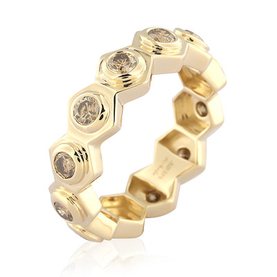 Gouden ring met I2 Champagne Diamanten (de Melo)