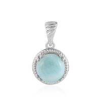 Zilveren hanger met een larimar