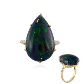 Gouden ring met een Mezezo opaal (AMAYANI)