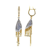 Gouden oorbellen met blauwe saffieren (Estée Collection)
