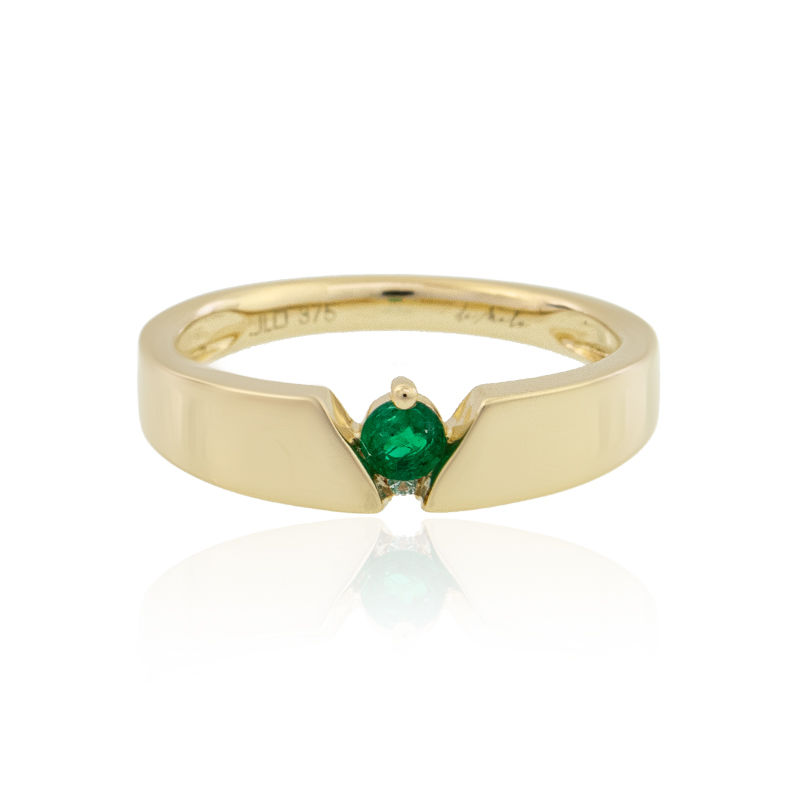 Berucht Voel me slecht Populair Gouden ring met een Muzo smaragd (de Melo)-8674IX | Juwelo sieraden