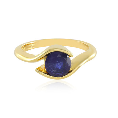 Zilveren ring met een Madagaskar Blauwe Saffier