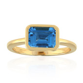 Gouden ring met een Zwitsers-blauwe topaas (Adela Gold)