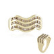 Gouden ring met I2 Champagne Diamanten (de Melo)