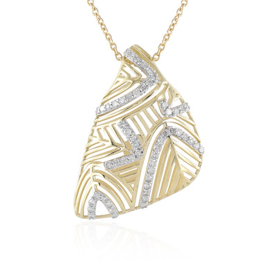 Gouden halsketting met I2 (I) Diamanten (Ornaments by de Melo)