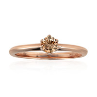 Gouden ring met een VS1 Argyle-Rose de France-Diamant