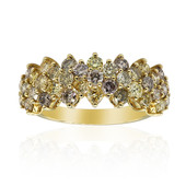 Gouden ring met SI2 Fancy Diamanten (CIRARI)