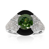 Platina ring met een demantoid (CIRARI)