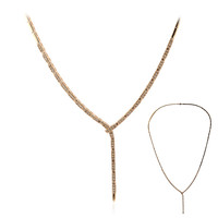 Gouden halsketting met SI1 Argyle Rose De France Diamanten