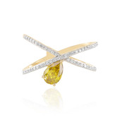 Gouden ring met een I1 Gele DIamant (SUHANA)