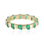 Gouden ring met Zambia-smaragdstenen (de Melo)