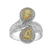 Gouden ring met gele S12 diamanten (CIRARI)