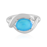 Zilveren ring met een Blauwe Ethiopische Opaal