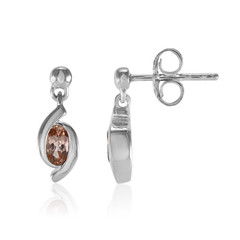 Zilveren oorbellen met Ouro Preto Imperial Topaz