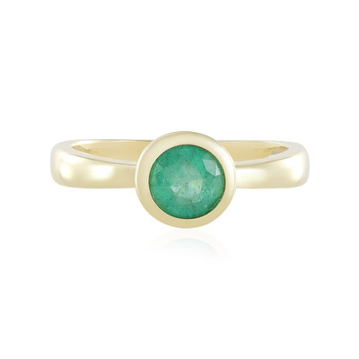 Gouden ring met een Colombiaanse smaragd (de Melo)