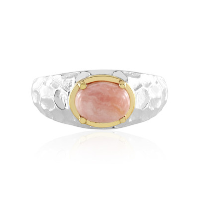 Zilveren ring met een rhodochrosiet (Faszination Türkis)