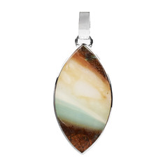 Zilveren hanger met een Pacific Chalcedoon