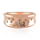 Gouden ring met SI1 Argyle Rose De France Diamanten (Annette)