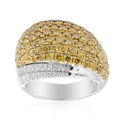 Gouden ring met gele S12 diamanten (CIRARI)