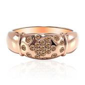 Gouden ring met SI1 Argyle Rose De France Diamanten (Annette)