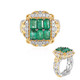 Zilveren ring met Zambia-smaragdstenen (Gems en Vogue)
