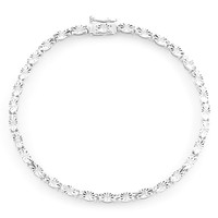 Zilveren armband met I2 (J) Diamanten