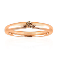 Gouden ring met een VS1 Argyle-Rose de France-Diamant