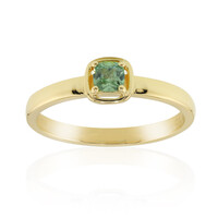 Gouden ring met een Madagaskar Demantoid (John Ferry)