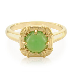 Zilveren ring met een keizerlijk chrysopraas