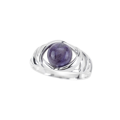 Zilveren ring met een Charoite (dagen)