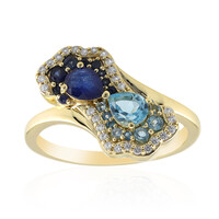 Gouden ring met een blauwe saffier (Adela Gold)