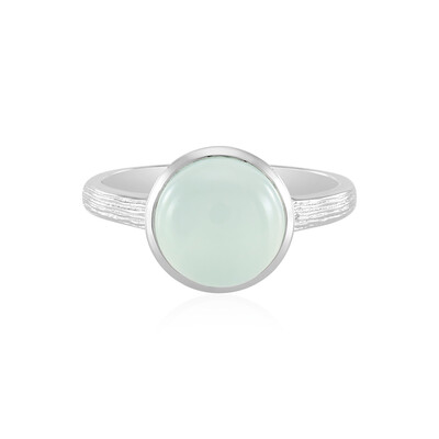 Zilveren ring met een Aqua Chalcedoon