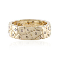 Gouden ring met I3 Champagne Diamanten (de Melo)