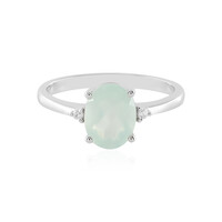 Zilveren ring met een Aqua Chalcedoon