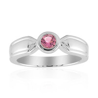 Zilveren ring met een Braziliaanse roze toermalijn (Pallanova)