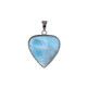 Zilveren hanger met een larimar