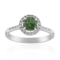 Gouden ring met een Madagaskar Demantoid (John Ferry)