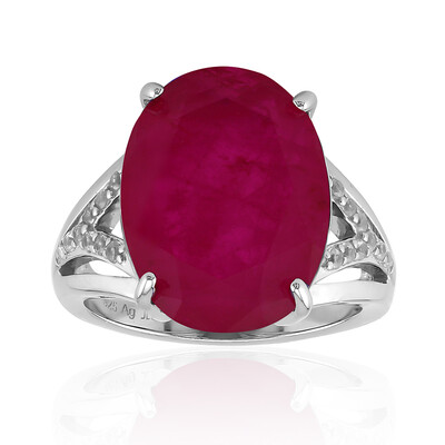 Zilveren ring met een Fuchsia kwarts