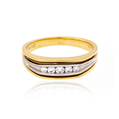 Gouden ring met een Loepzuivere (F) Diamant (LUCENT DIAMONDS)